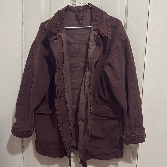 MATE the Label Jackets & Blazers - Brown Field Jacket with corduroy Collar
